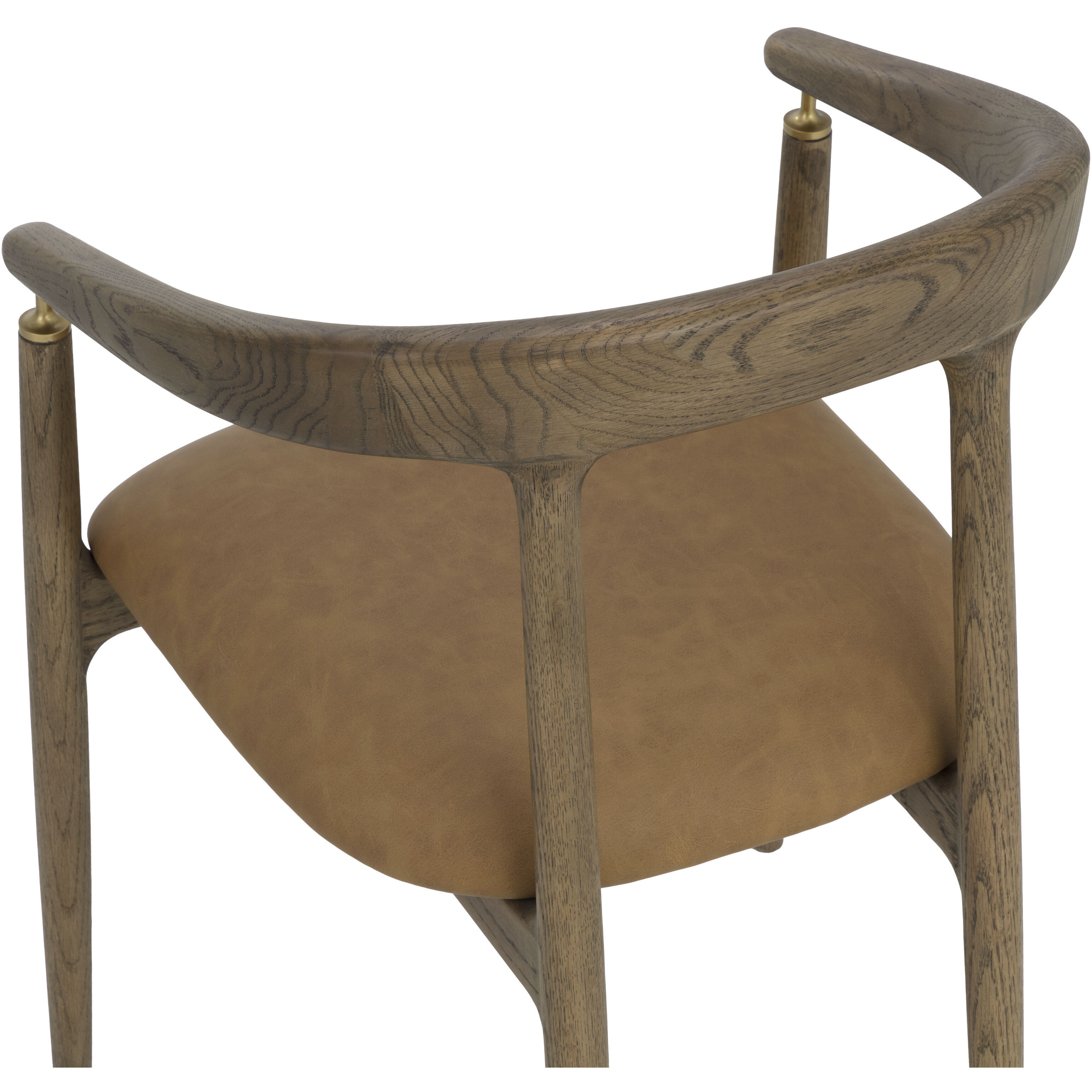 Valmont Milliken Cognac Dining Armchair